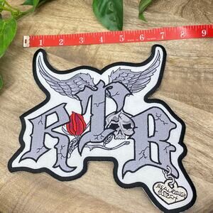 RTB Real Tough Babe Patches Biker Babe Coat Iron On Bling - LARGE